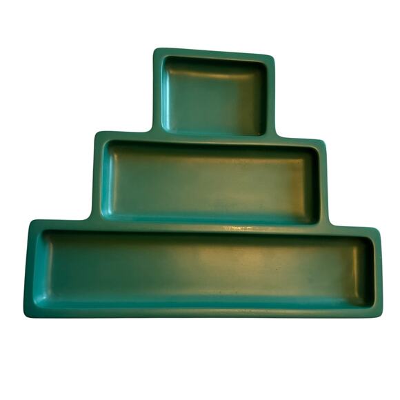 Octaevo Templo Catchall Resin Tray Desk Organizer Trinket Dish Green - Picture 1 of 6
